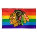 WinCraft Chicago Blackhawks 3' x 5' Single-Sided Deluxe Team Pride Flag
