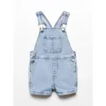 Mango Kids' Sunset Short Denim Dungarees