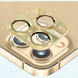 for iPhone 14 Pro/14 Pro Max Camera Lens Protector Premium Tempered Glass Metal Cool Camera Lens Protector for iPhone 14 Pro 6.1 inch /14 Pro Max 6.7 inch- Shallow Gold