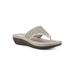 Women's Camila Slip On Sandal by Cliffs in White Nubuck (Size 7 1/2 M)