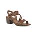 Women's Letgo Sandal by White Mountain in Tan Burnished Smooth (Size 7 1/2 M)