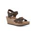 Women's Prezo Sandal by White Mountain in Brown Leather (Size 6 1/2 M)