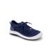 Wide Width Women's Sunny Plant Based Lace Up Sneaker by Jambu in Light Denim (Size 9 W)