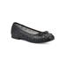 Women's Bessa Casual Flat by Cliffs in Black Burnished Smooth (Size 9 1/2 M)