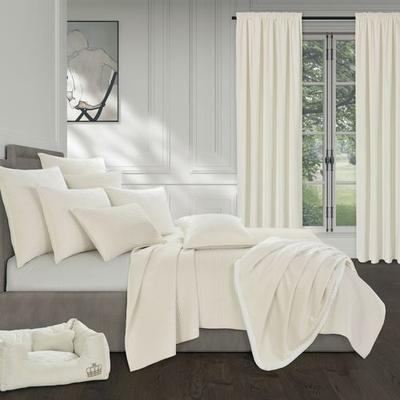Townsend Quilt Set Ivory, King / Cal King, Ivory
