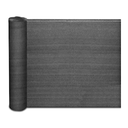 KARAT Zaunblende "Marius" - Schattiergewebe 150g/m² mit Befestigungszubehör - Sonnenschutz Sichtschutz Windschutz / 1,8 x 10 m - Anthrazit Image