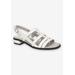 Wide Width Women's Merlin Sandal by Naturalizer in White (Size 8 W)