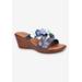 Wide Width Women's Bellefleur Sandal by Franco Sarto in Navy (Size 8 W)