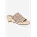 Wide Width Women's Jubilee Sandal by Easy Street in Natural Woven (Size 7 W)