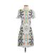 Peter Pilotto Casual Dress - Sheath High Neck Short sleeves: White Dresses - Women's Size Small