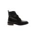 Vince. Ankle Boots: Black Solid Shoes - Women's Size 5 - Round Toe