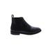 Everlane Ankle Boots: Chelsea Boots Chunky Heel Casual Black Print Shoes - Women's Size 5 - Round Toe