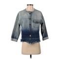 Current/Elliott Denim Jacket: Short Blue Print Jackets & Outerwear - Women's Size X-Small