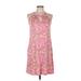 Casual Dress - A-Line Keyhole Sleeveless: Pink Dresses - Women's Size Medium