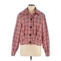 Scotch & Soda Jacket: Short Red Plaid Jackets & Outerwear - Women's Size Medium