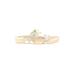 Jack Rogers Sandals: Ivory Solid Shoes - Women's Size 9 - Open Toe