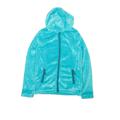 Lands' End Fleece Jacket: Teal Print Jackets & Outerwear - Kids Girl's Size 14