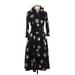 Signature by Robbie Bee Casual Dress: Black Polka Dots Dresses - Women's Size 10