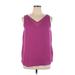 Maurices Sleeveless Blouse: Purple Tops - Women's Size X-Large