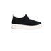 Steve Madden Sneakers: Slip On Platform Casual Black Solid Shoes - Women's Size 7 - Almond Toe