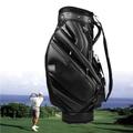 Golf Trolley Bag, Waterproof & Push Cart-Compatible Golf Bag with Ample Storage, PU Premium Golf Stand Bag Organizer Storage Equipment for Golf Accessories, Men Women