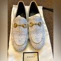 Gucci Shoes | Gucci Baby Blue Tweed Loafers (36.5) | Color: Blue | Size: 36.5