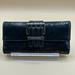 Michael Kors Bags | Michael Kors 3 Buckle Flap Wallet Leather Black Clutch Wallet | Color: Black | Size: Os