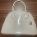 Michael Kors Bags | Michael Kors Patent Leather Gray Dome Satchel Tote Bag Purse Short Handles | Color: Gray/Silver | Size: Os