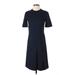 Nina Ricci Casual Dress - A-Line: Blue Solid Dresses - Women's Size 34