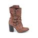 Carlos by Carlos Santana Boots: Brown Print Shoes - Women's Size 7 - Almond Toe