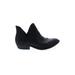 Universal Thread Ankle Boots: Slip-on Chunky Heel Minimalist Black Print Shoes - Women's Size 8 1/2 - Round Toe