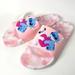 Disney Shoes | Disney Angel And Stitch Couple Slide On Sandals Summer Pool Flip Flops Shoes | Color: Blue/Pink | Size: 8