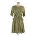 Old Navy Casual Dress - DropWaist: Green Solid Dresses - Women's Size Medium