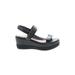 Cole Haan Wedges: Black Solid Shoes - Women's Size 8 1/2 - Round Toe