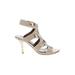 Donald J Pliner Heels: Ivory Snake Print Shoes - Women's Size 6 1/2