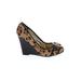 Steve Madden Wedges: Brown Leopard Print Shoes - Women's Size 6