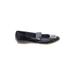 Dr. Scholl's Flats: Slip-on Chunky Heel Work Black Print Shoes - Women's Size 7 - Almond Toe