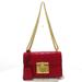 Gucci Bags | Gucci Padlock / Shimaline Shoulder Bag 409487 Red Leather Women | Color: Red | Size: Os