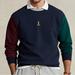 Polo By Ralph Lauren Sweaters | Big & Tall Polo By Ralph Lauren Color-Blocked Double-Knit Sweatshirt Nwt 2xb | Color: Blue | Size: 2xb