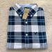 American Eagle Outfitters Shirts | American Eagle Blue White Plaid Classic Fit Button Down Shirt (Xs) | Color: Blue/White | Size: Xs