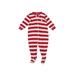 Baby Gap Long Sleeve Outfit: Red Color Block Bottoms - Size 6-12 Month