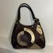 Coach Bags | Coach Inlaid Brown & Gold Leather Patchwork Triple Entry Bag | Color: Brown/Gold | Size: Os