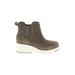 Cole Haan Ankle Boots: Gray Solid Shoes - Women's Size 8 1/2 - Round Toe