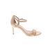 MICHAEL Michael Kors Heels: Gold Print Shoes - Women's Size 8 - Open Toe