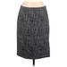 Banana Republic Casual Skirt: Gray Tweed Bottoms - Women's Size 8
