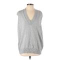 L'Agence Sweater Vest: Gray Color Block Sweaters & Sweatshirts - Women's Size Small