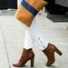 J. Crew Shoes | J.Crew Leather Rory High Heel Ankle Boots | Color: Brown | Size: 7.5