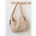 Free People Bags | Fp Movement Quilted Carryall Free People Puffy Purse Hobo Bag Off White Nwt New | Color: Cream | Size: Os