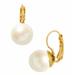 Kate Spade Jewelry | Kate Spade Shine On Lever-Back Pearl Drop Earrings | Color: Gold | Size: Os