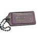 Coach Bags | Coach Large Lavender Purple Shiny Leather Hang Tag Bag Accessory | Color: Purple/Silver | Size: 2.75 In X 1.5 In